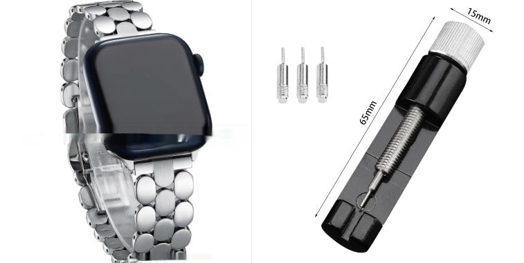 Dot Three Metal Stainless Steel Strap