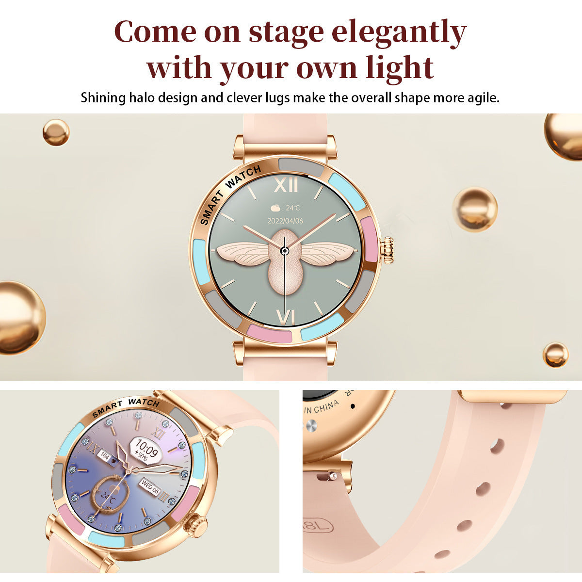 H20 Smart Watch Women's HD Bluetooth Calling