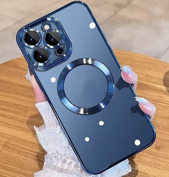 For 14 13 12 11 Pro Max Case Mag Safe Magnetic Camera Lens Cover