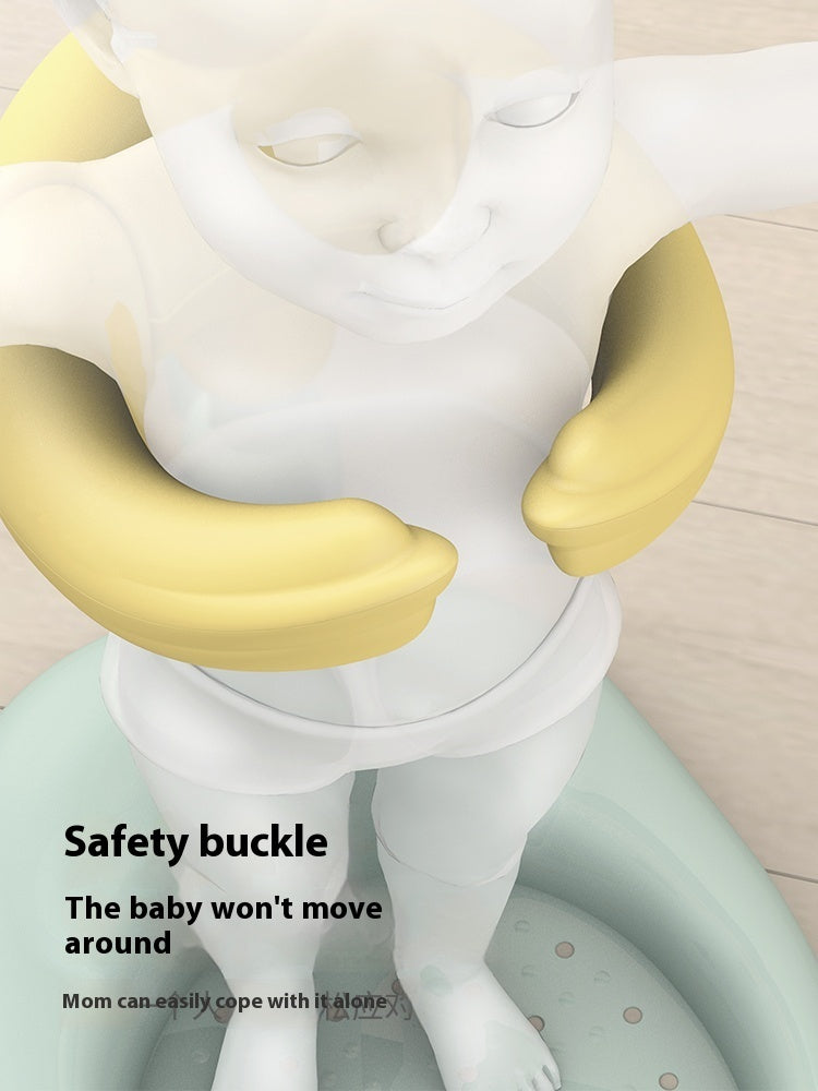Baby Standing Red Mouth Duck Bath Table Hands-free Shower Non-slip Spine Protection Adjustable