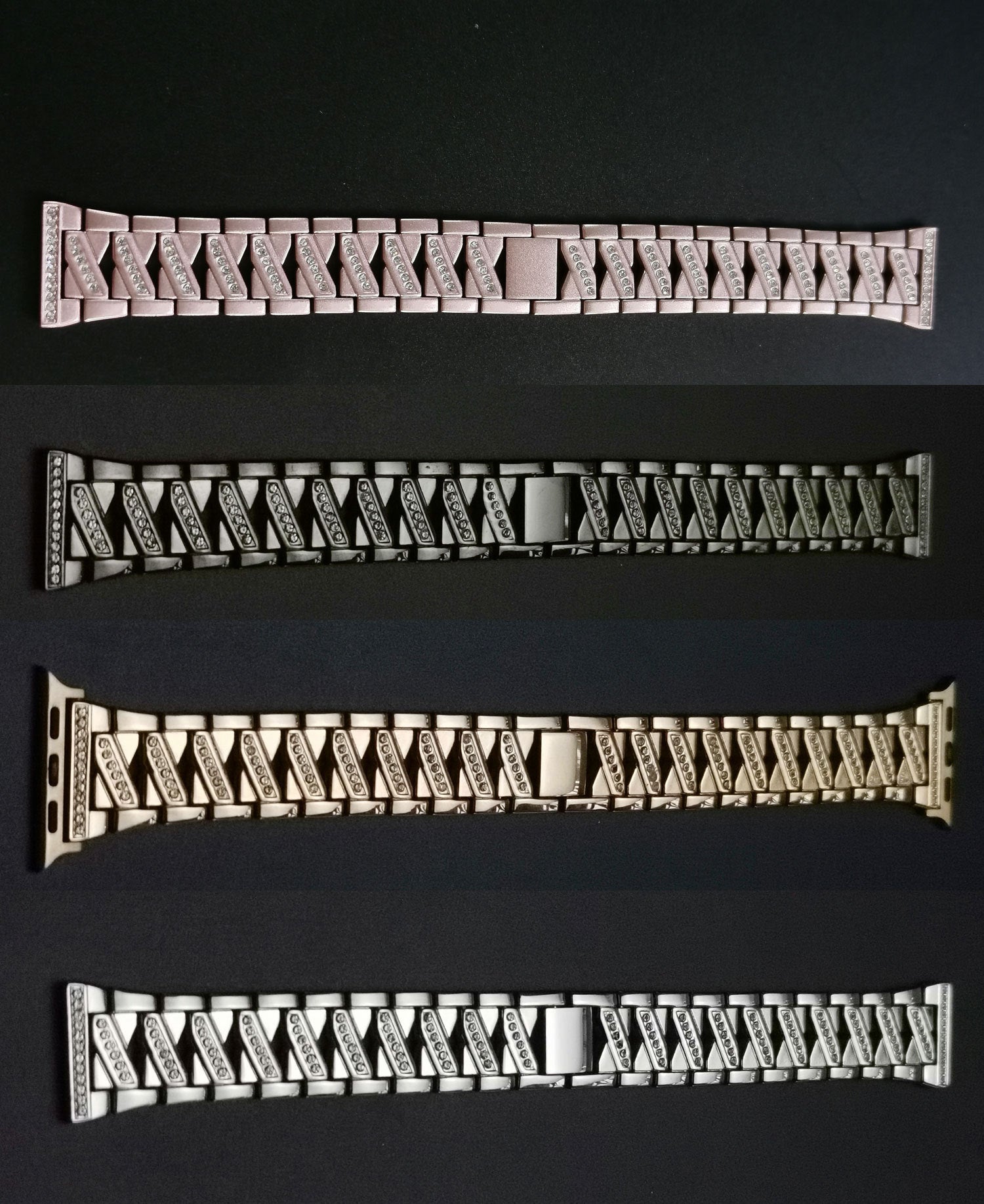 Compatible with Apple , Fashion Atmosphere Metal Diamond Watch Band