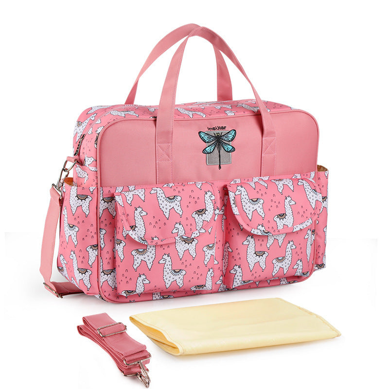 Crossbody portable mother and baby bag