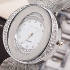 Gold Silver Mesh Strap Watch Ladies Fashion Watch