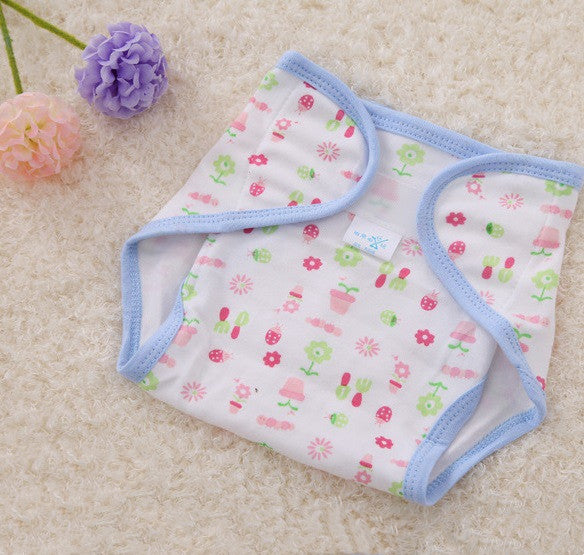 Cotton Cartoon Printed Cloth Diaper Washable Baby Diaper