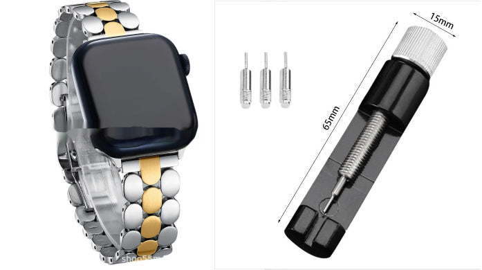 Dot Three Metal Stainless Steel Strap