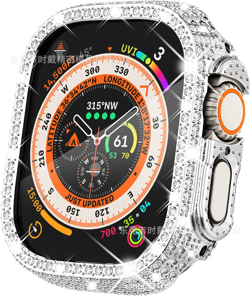 Full Diamond Cut-out Smart Watch Protective Case