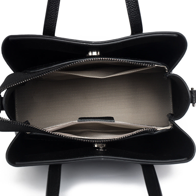 Cowhide Leather Women's Bag Large Capacity Shoulder Handbag